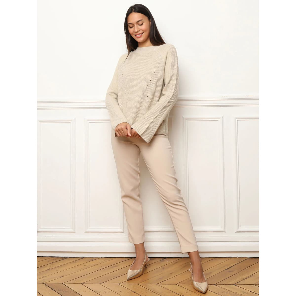 Women's Sweaters La Modeuse Beige