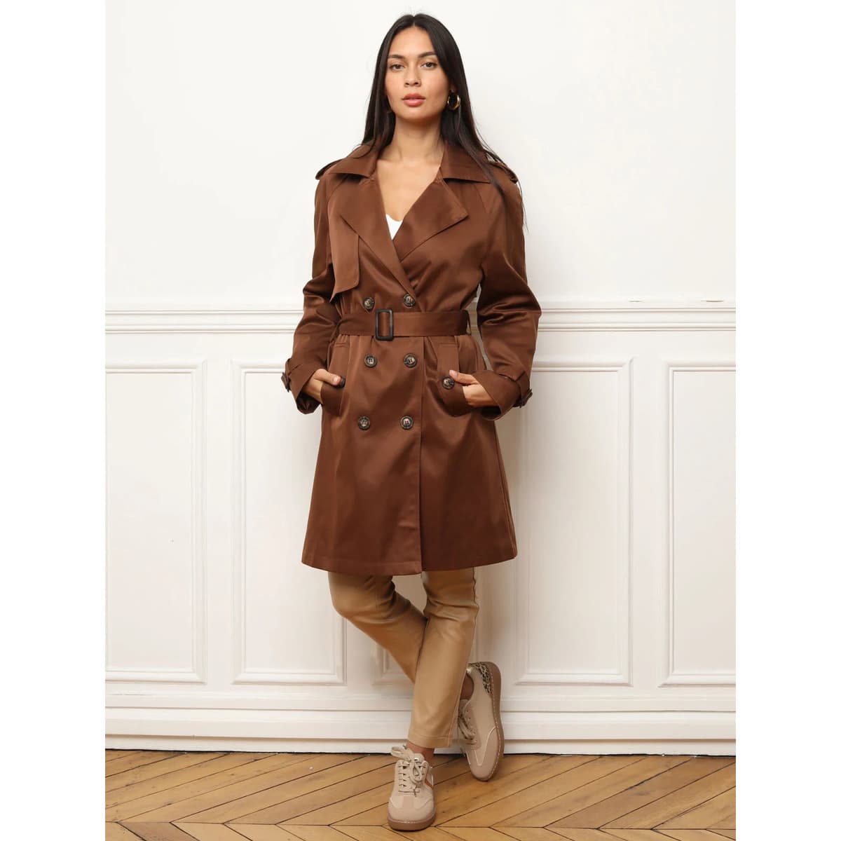 Women's Coats La Modeuse Brown