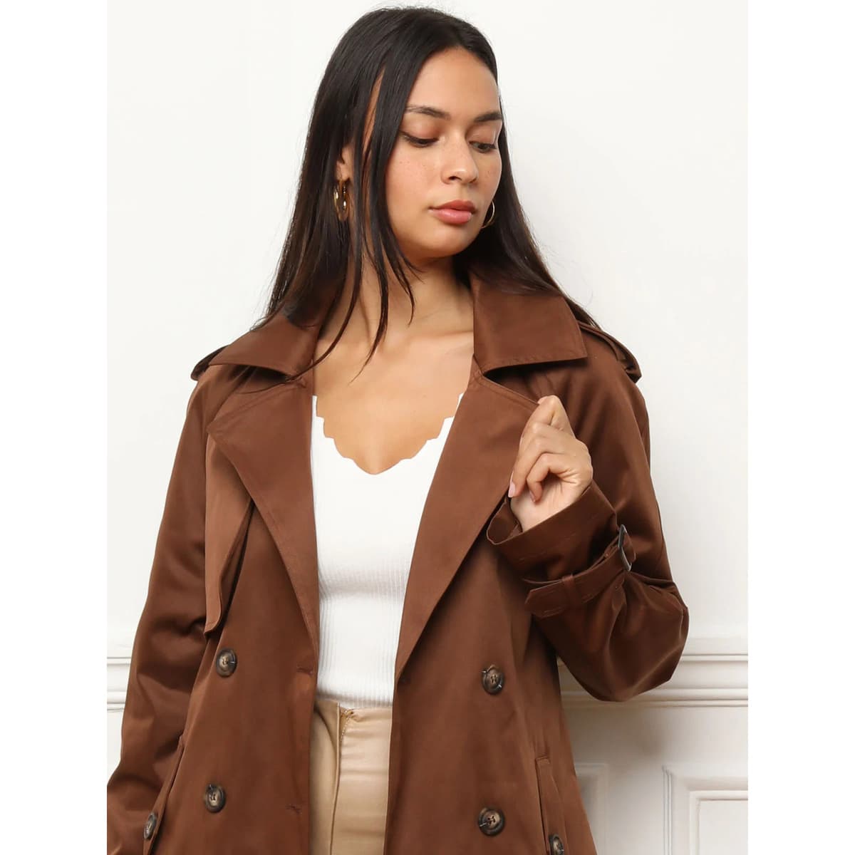 Women's Coats La Modeuse Brown