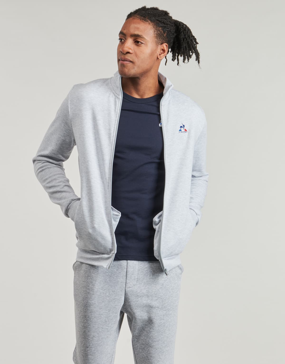 Men's Cardigans Le Coq Sportif Gray