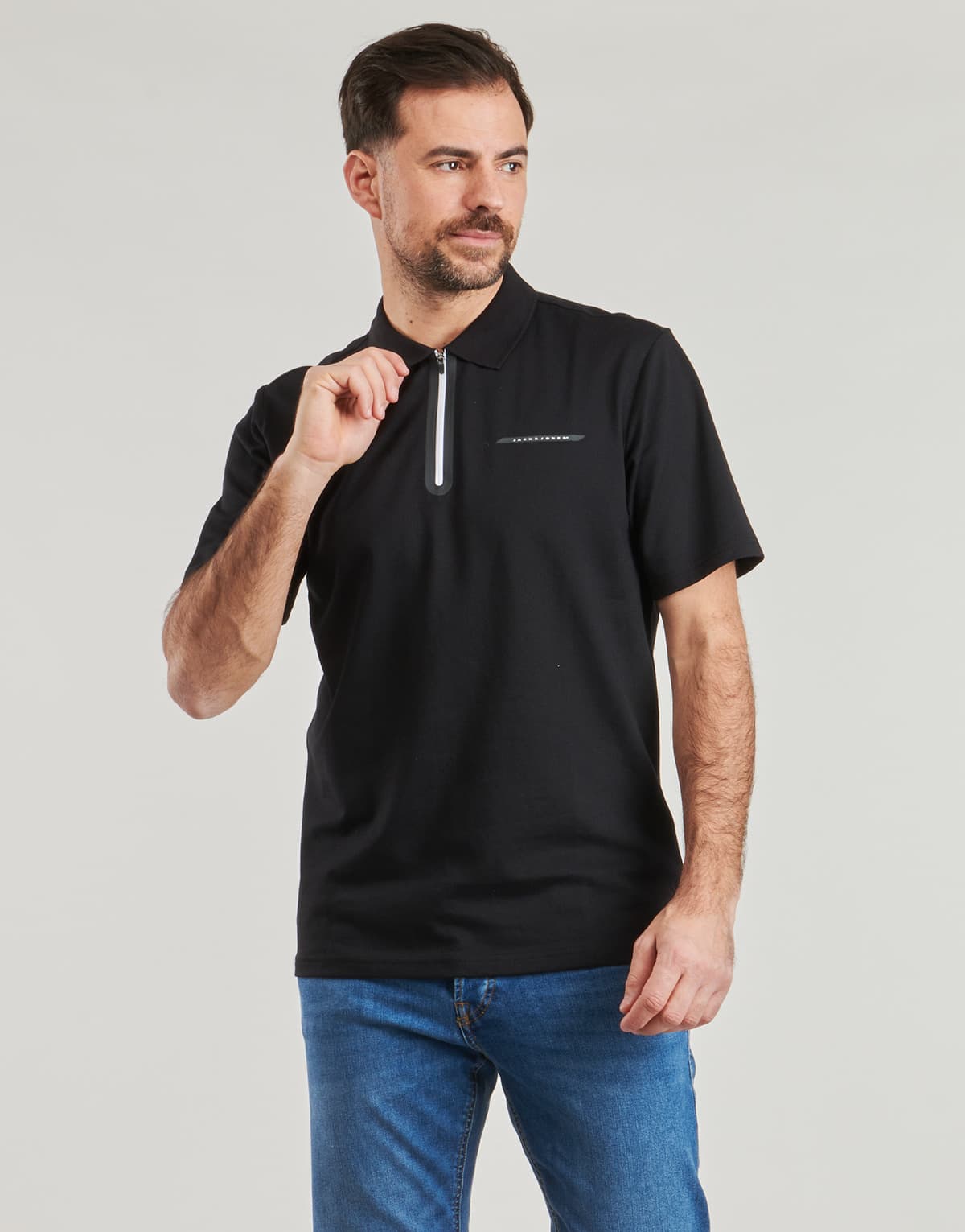 Men's Polo Shirts Jack & Jones Black