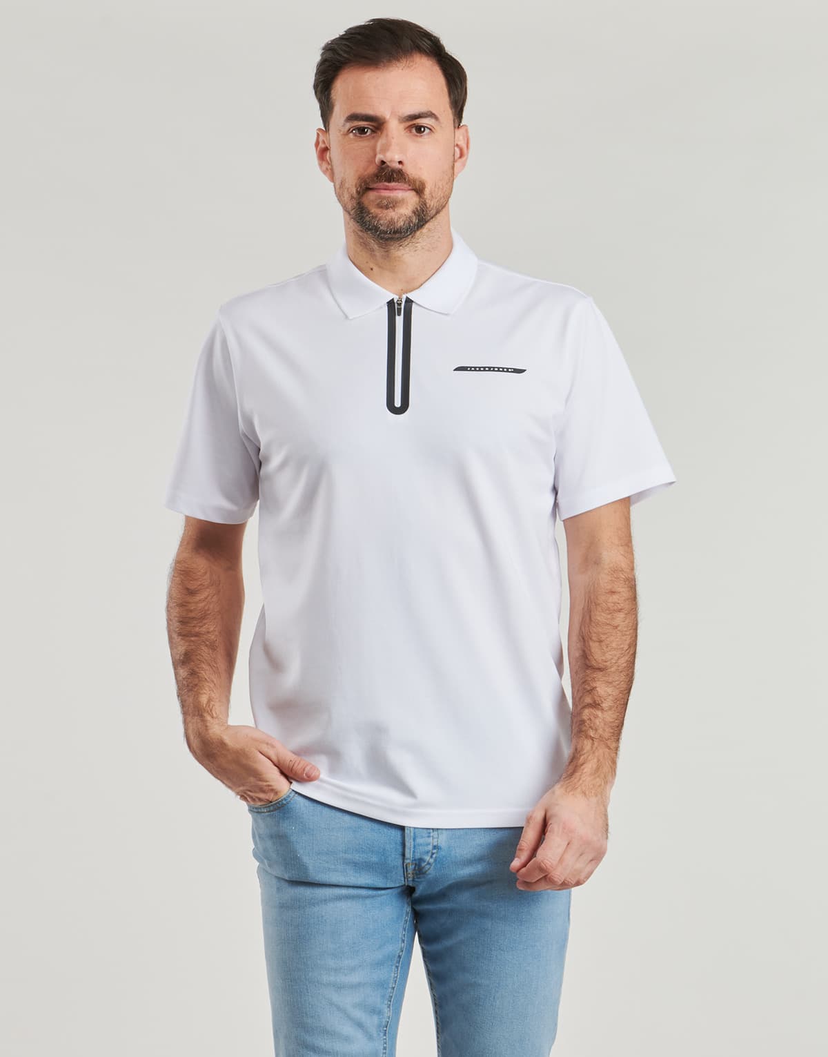 Men's Polo Shirts Jack & Jones White