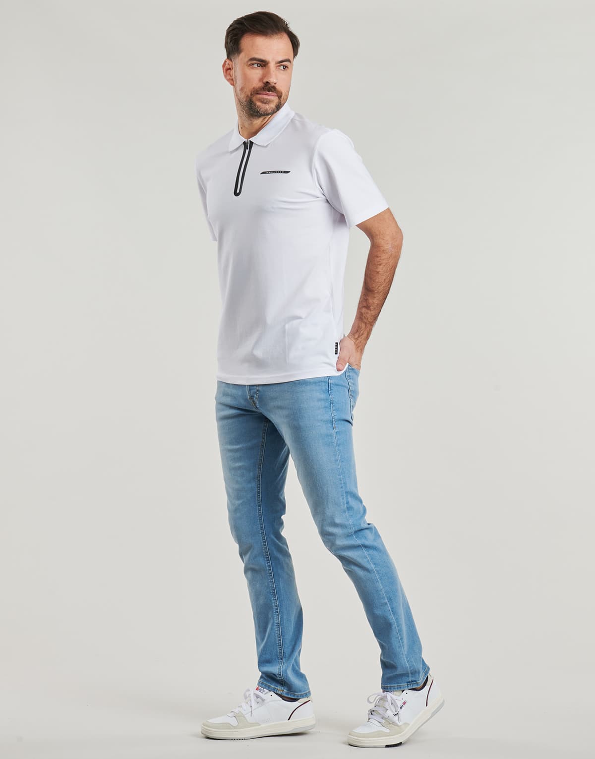 Men's Polo Shirts Jack & Jones White