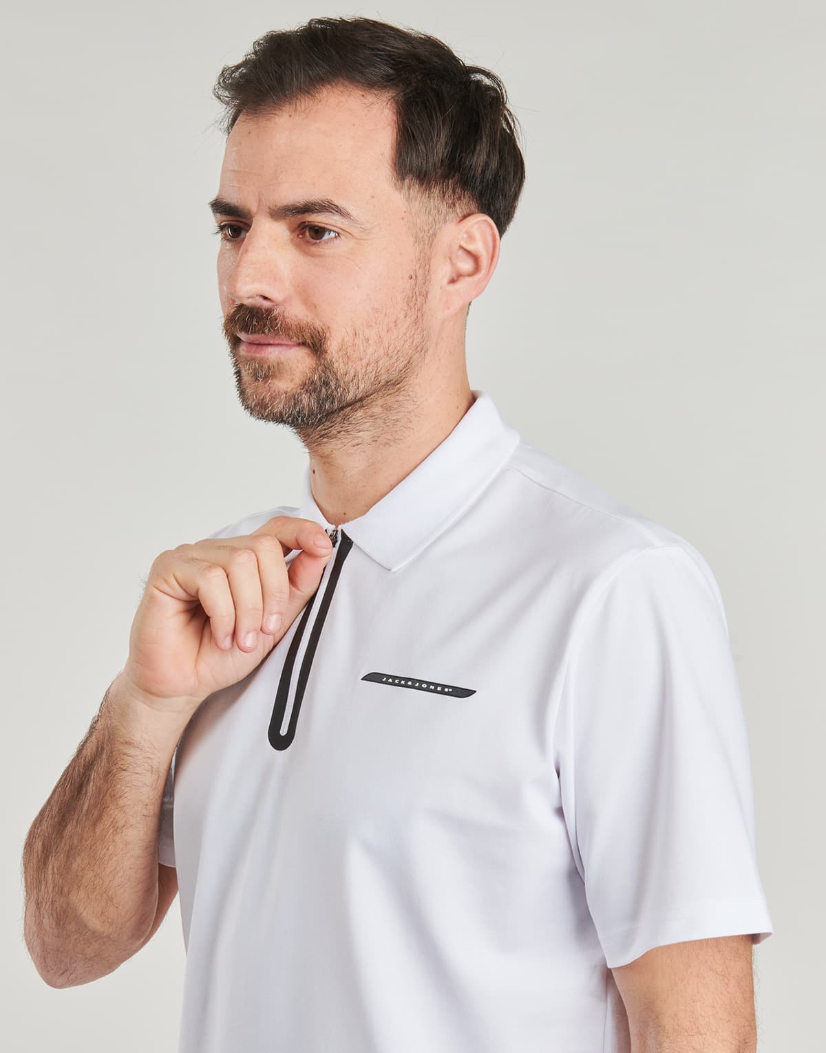 Men's Polo Shirts Jack & Jones White