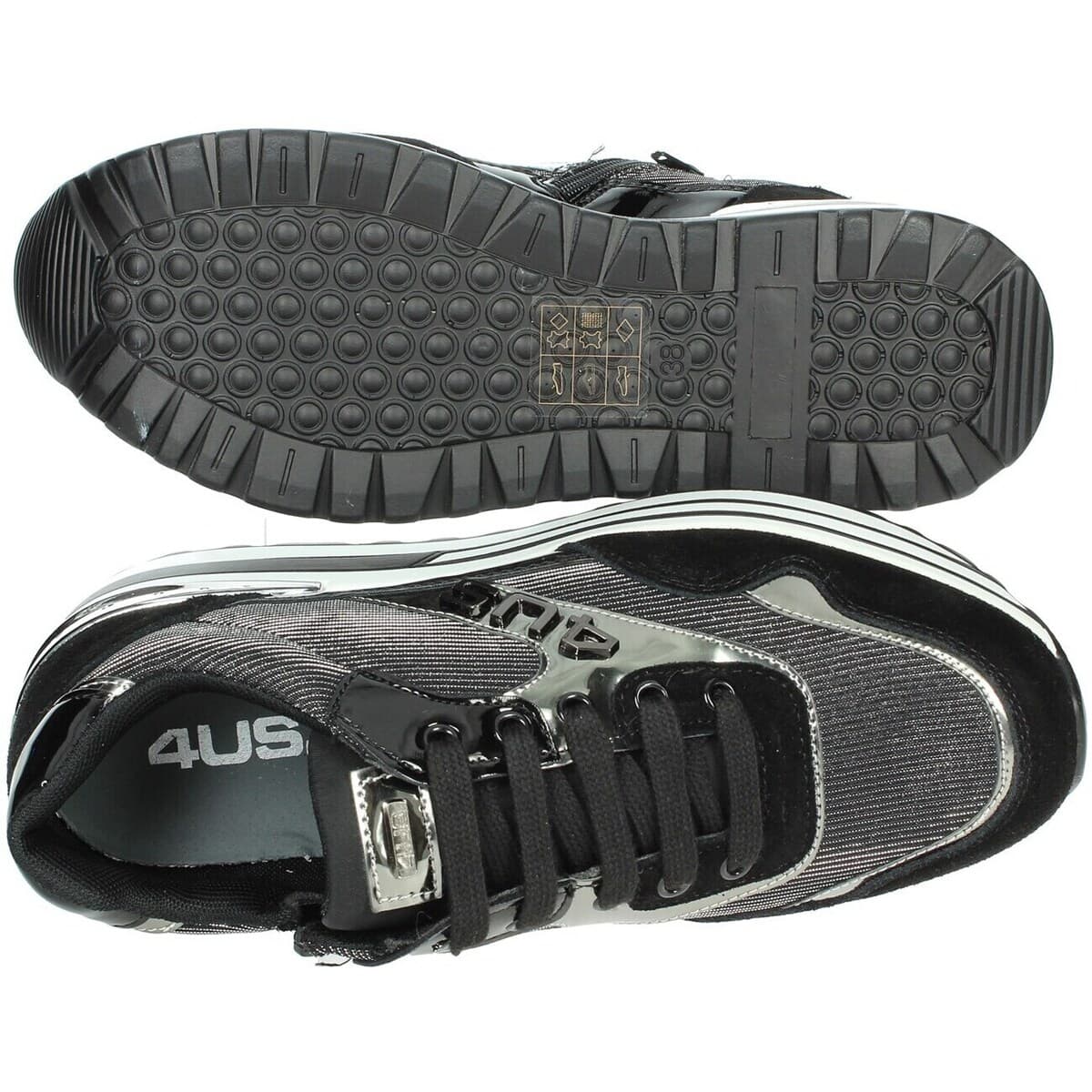 Girls' Sneakers 4Us Paciotti Black