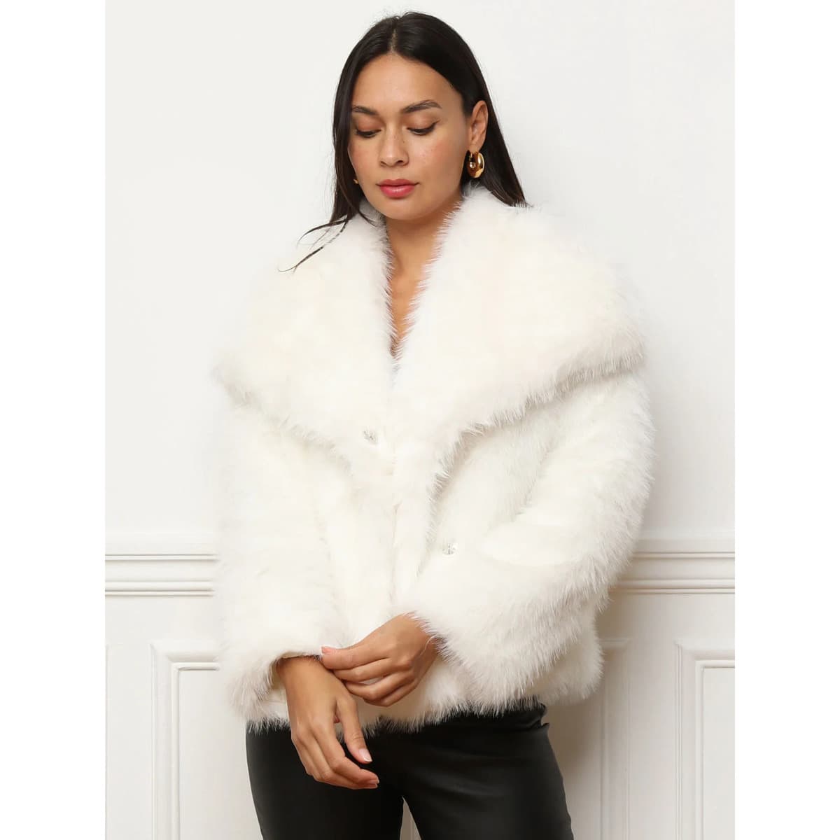 Women's Coats La Modeuse White