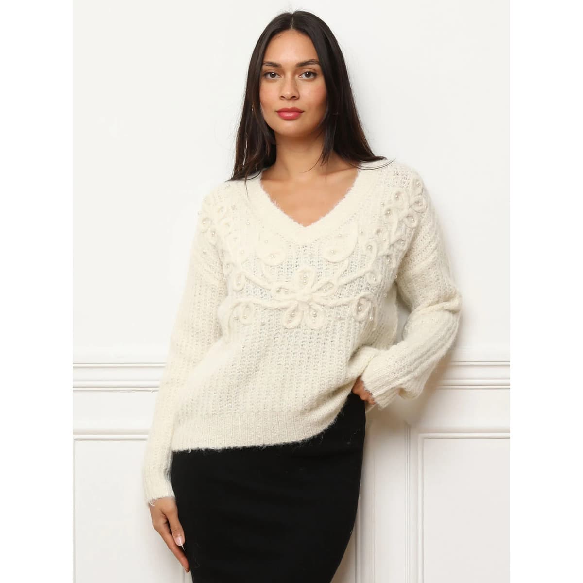 Women's Sweaters La Modeuse Beige