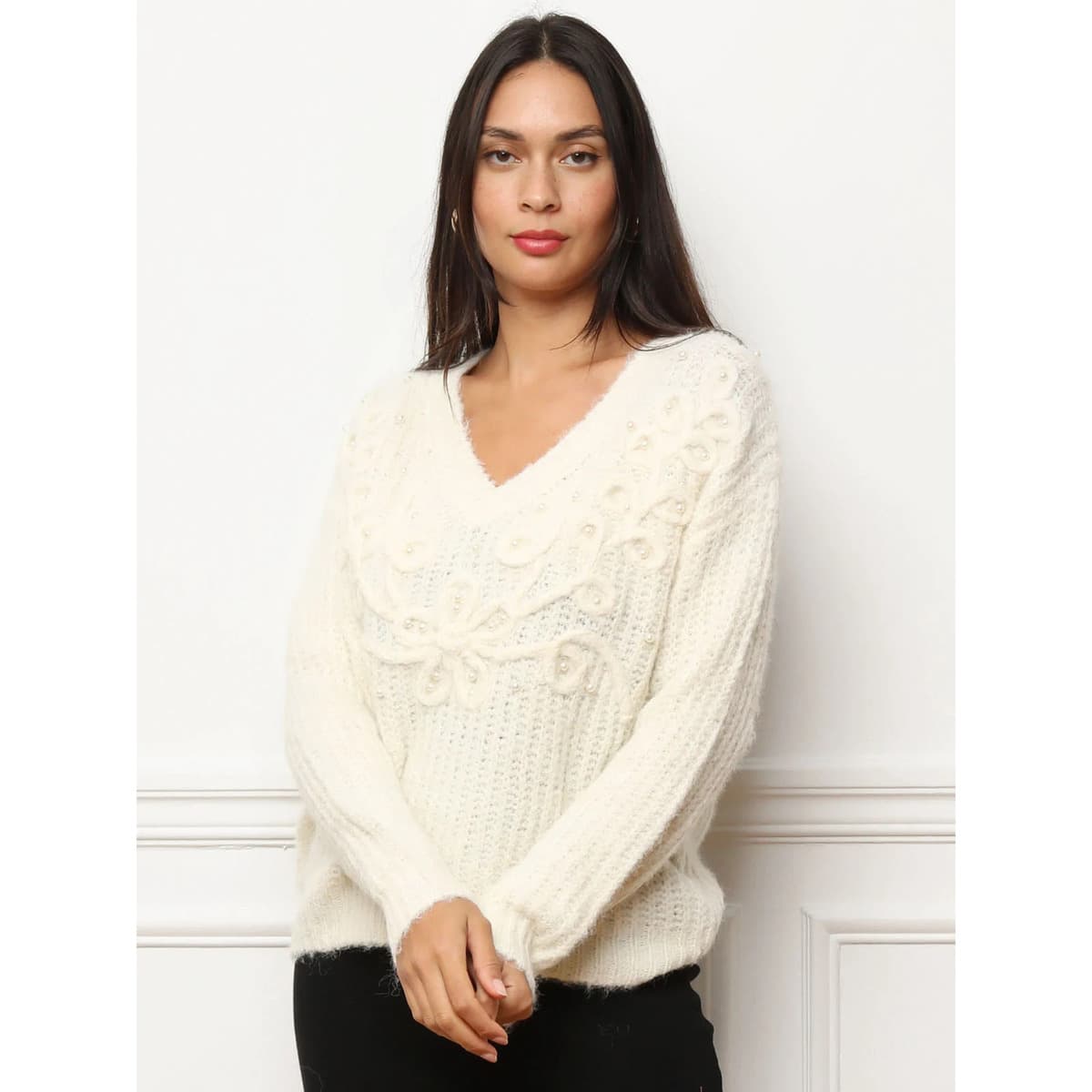 Women's Sweaters La Modeuse Beige
