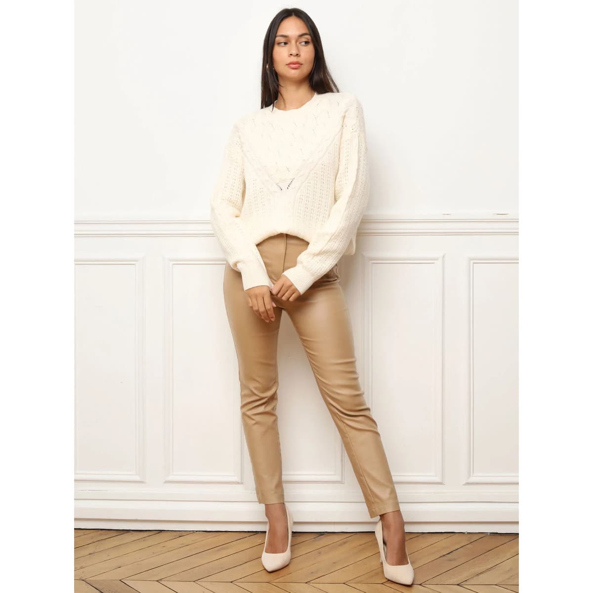 Women's Sweaters La Modeuse Beige