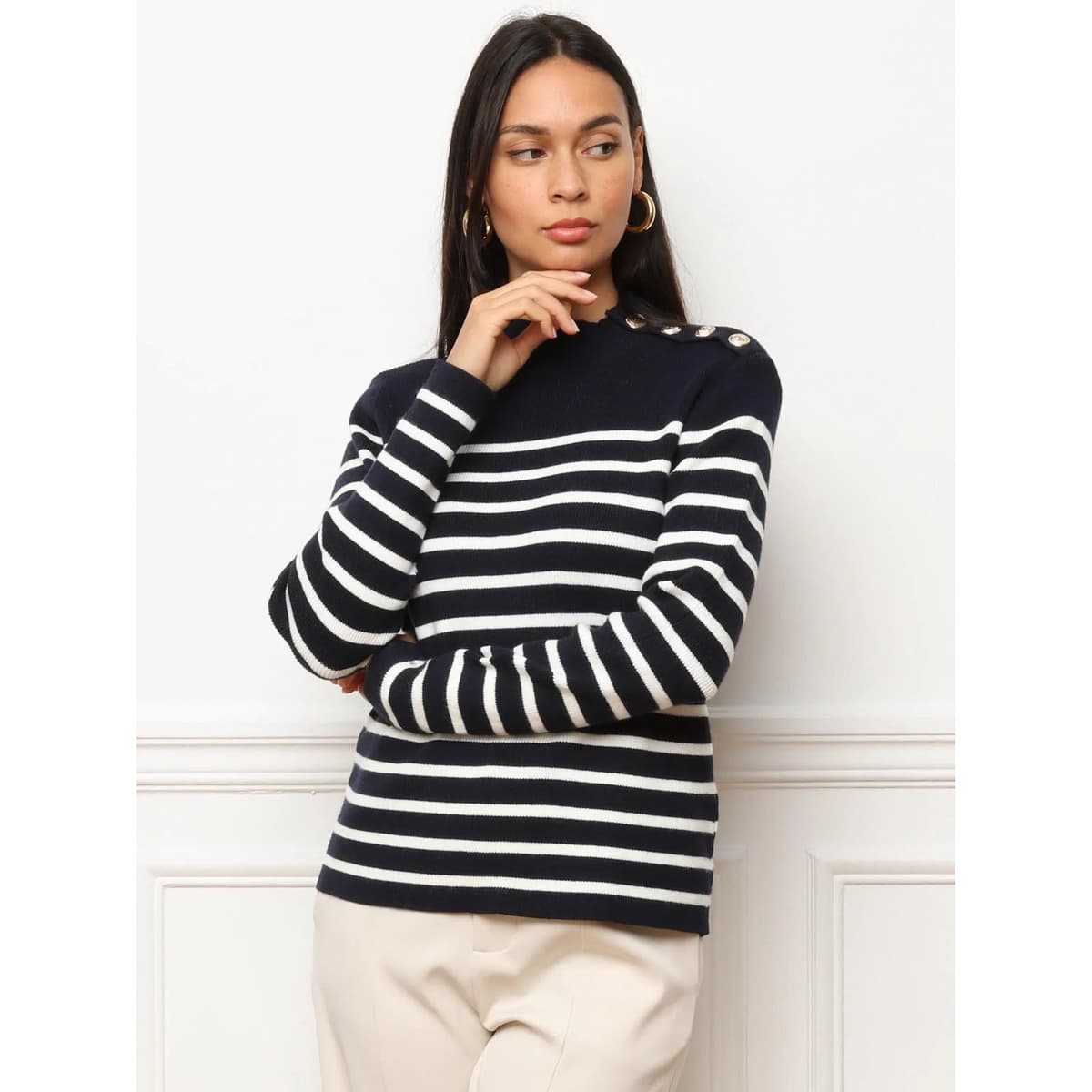 Women's Sweaters La Modeuse Blue