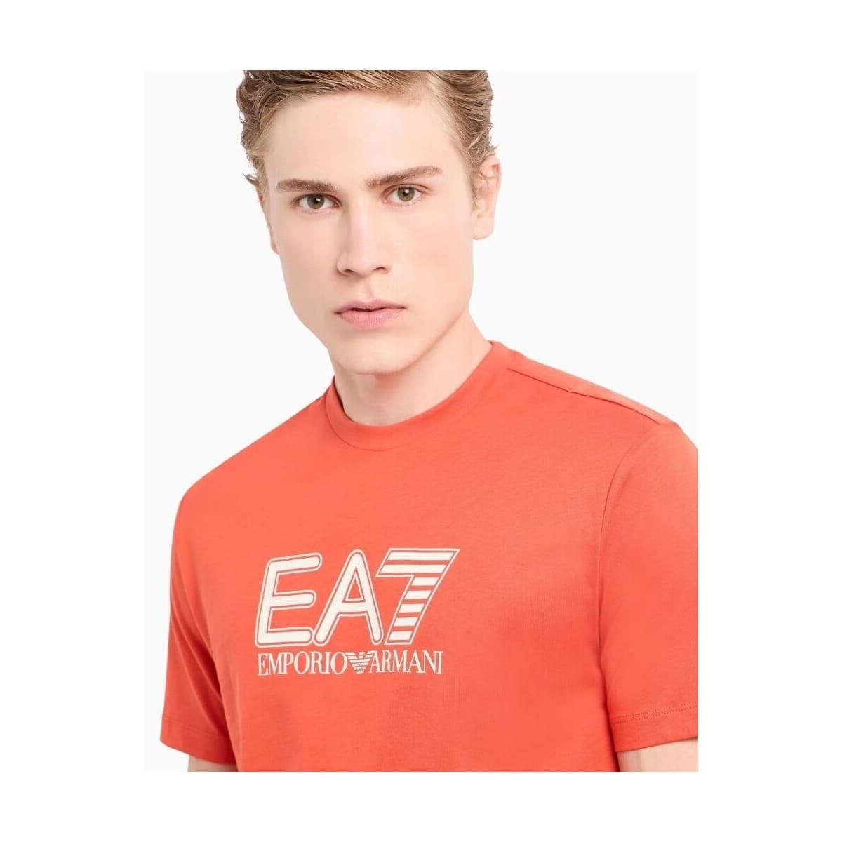 Men's T-Shirts EA7 Orange