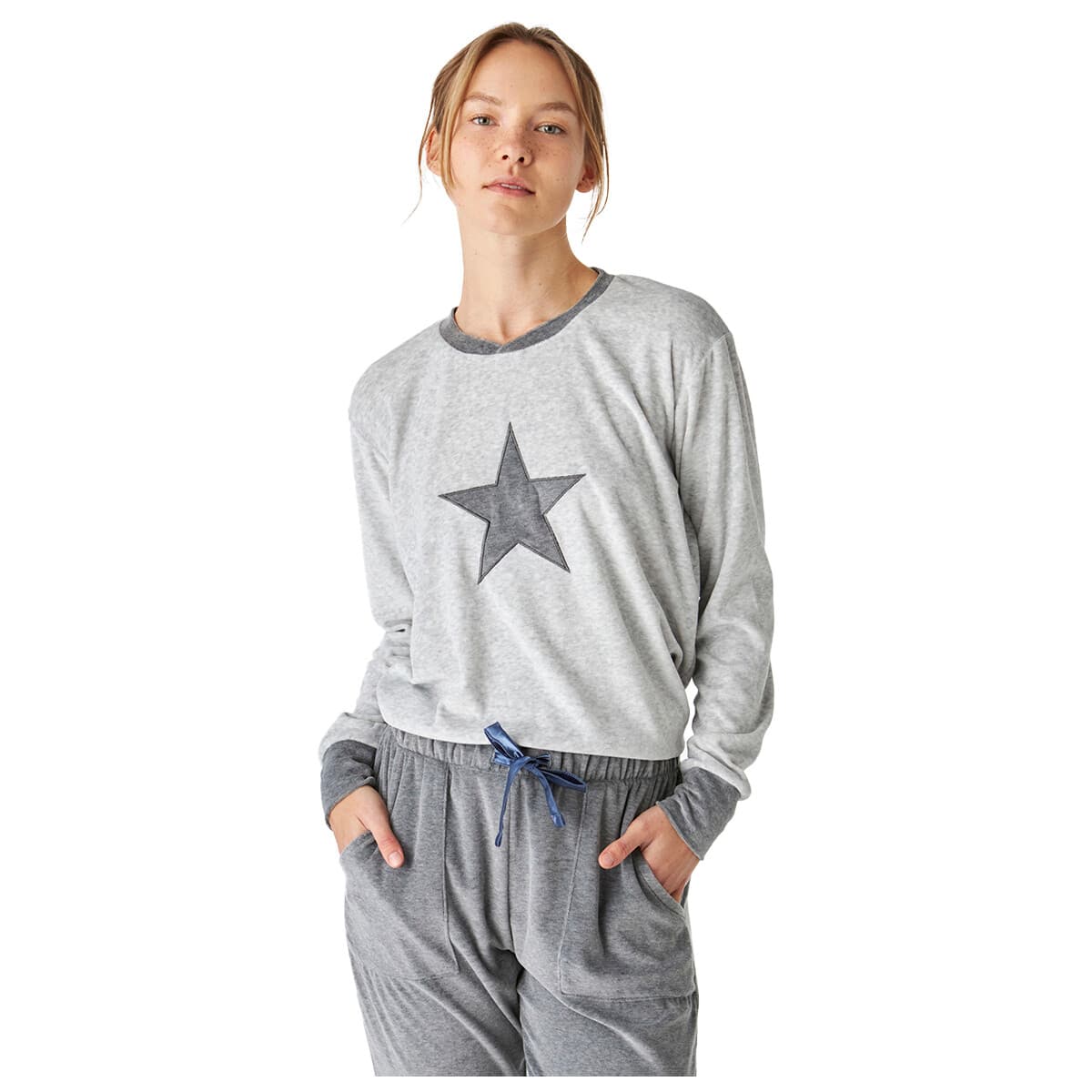 Women's Pajamas J&j Brothers Gray