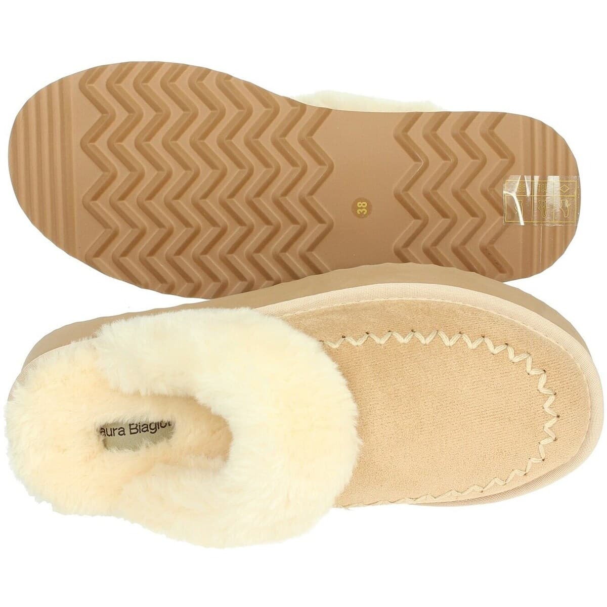 Women's Flip Flops Laura Biagiotti Beige