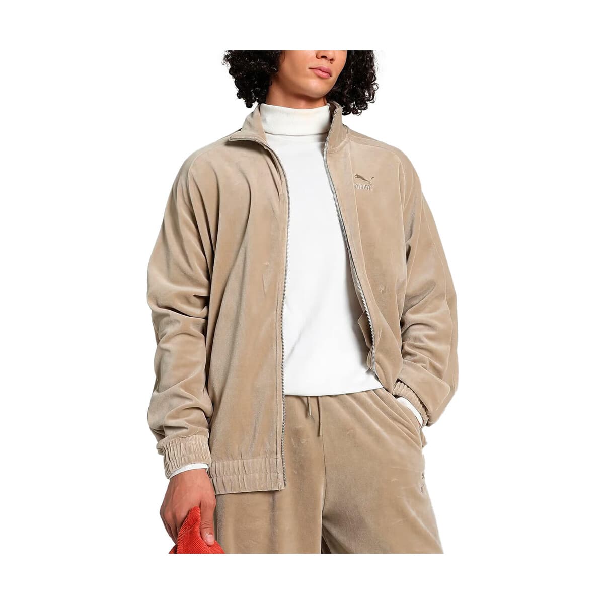 Μπουφάν / Ζακέτες Puma T7 OVERSIZED VELOUR TRACK JACKET UNISEX