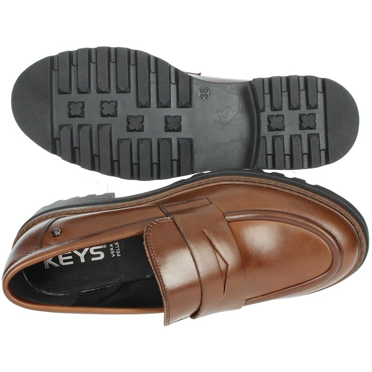 Women's Loafers Keys Brown