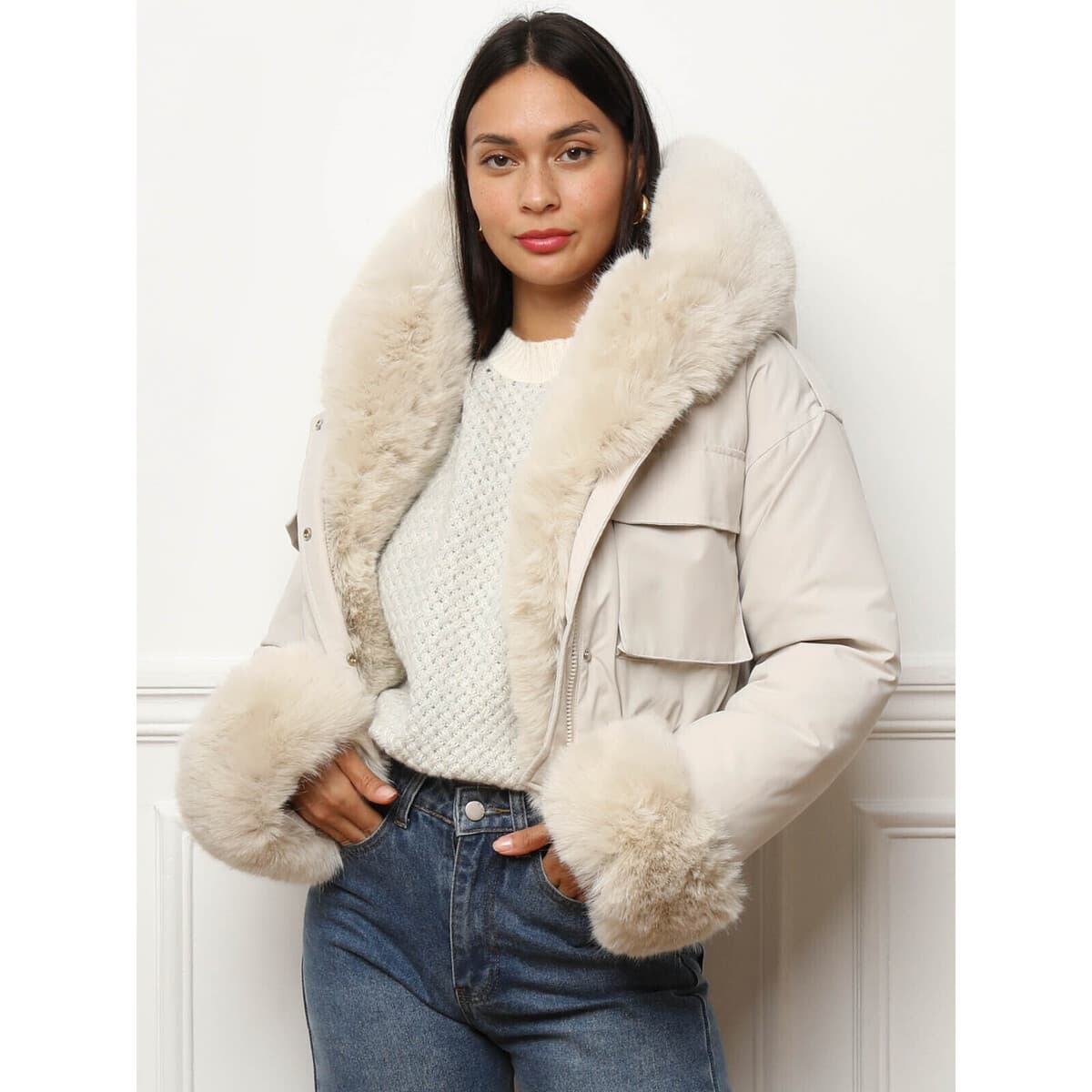 Women's Coats La Modeuse Beige