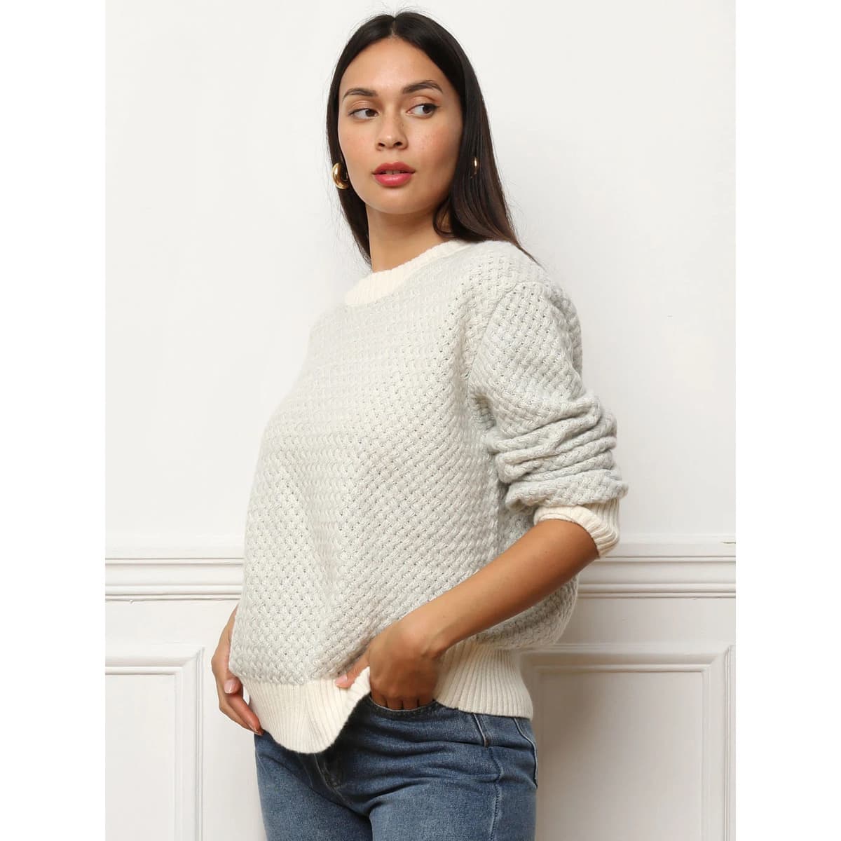 Women's Sweaters La Modeuse Gray