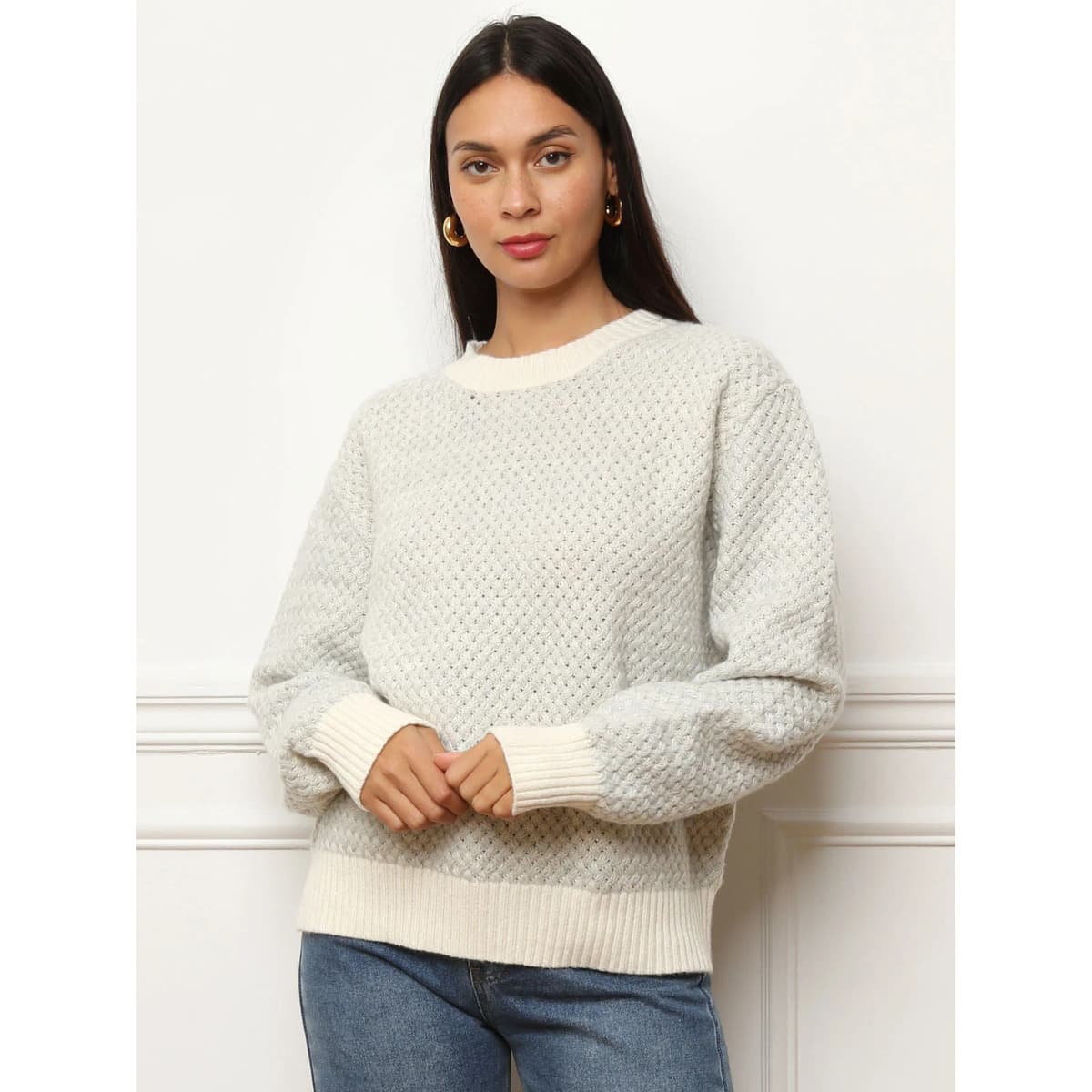 Women's Sweaters La Modeuse Gray