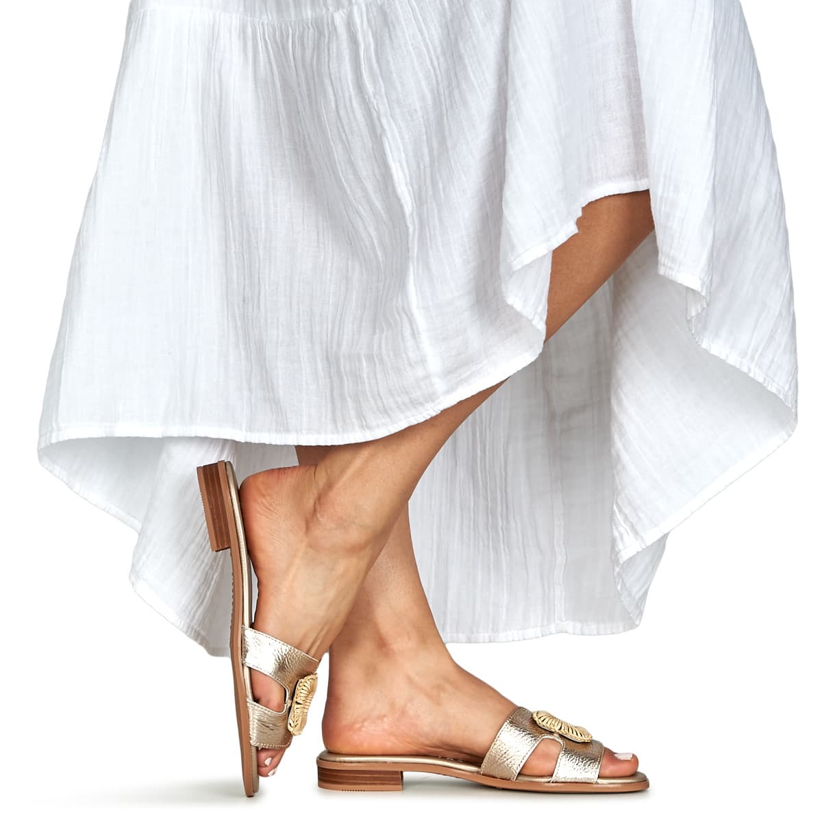 Women's Mules Hispanitas Gold