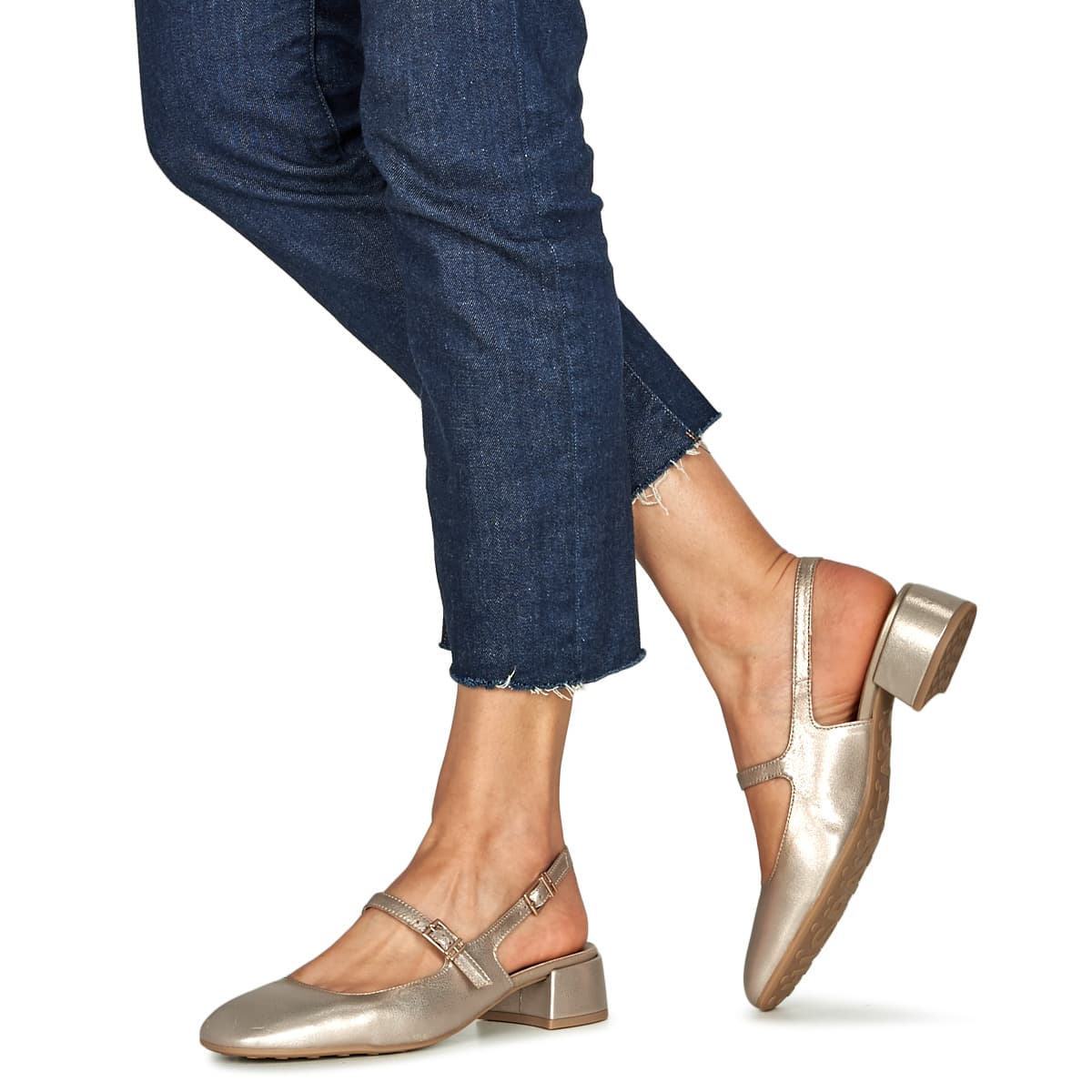 Women's Ballet Flats Hispanitas Gold