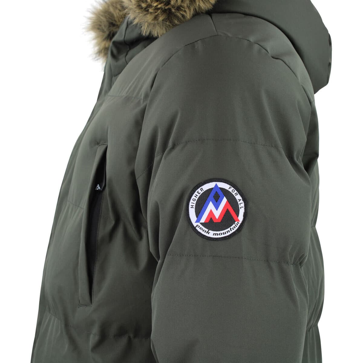 Men's Parkas Peak Mountain Khaki