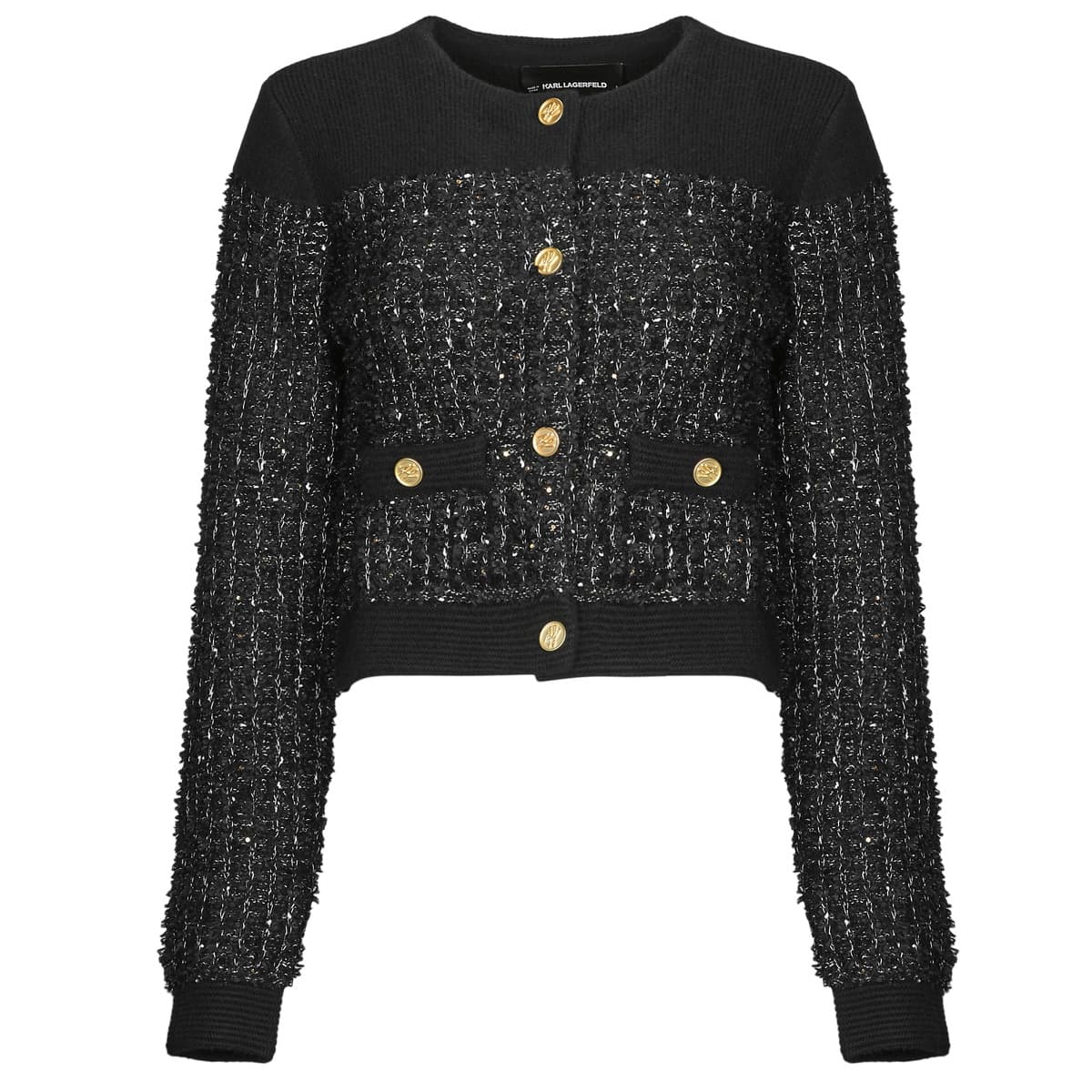 Μπουφάν / Ζακέτες Karl Lagerfeld BOUCLE KNIT CARDIGAN