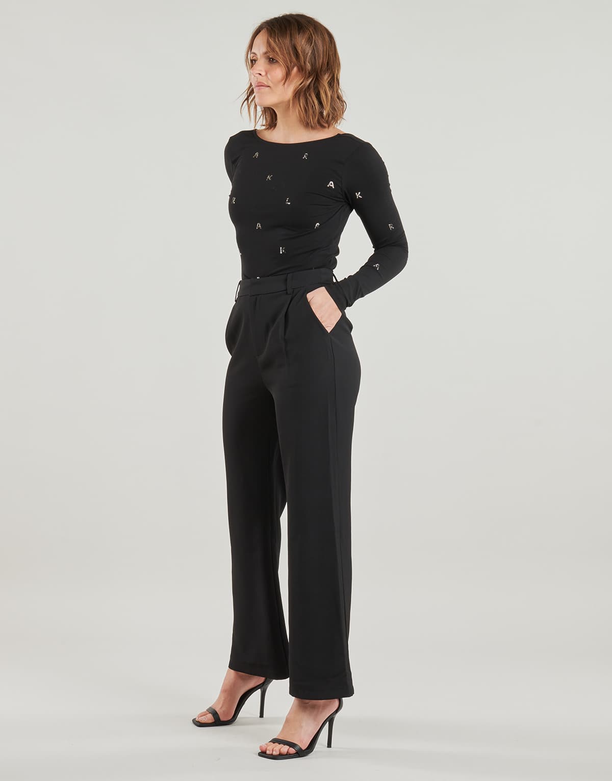 Women's T-Shirts Karl Lagerfeld Black