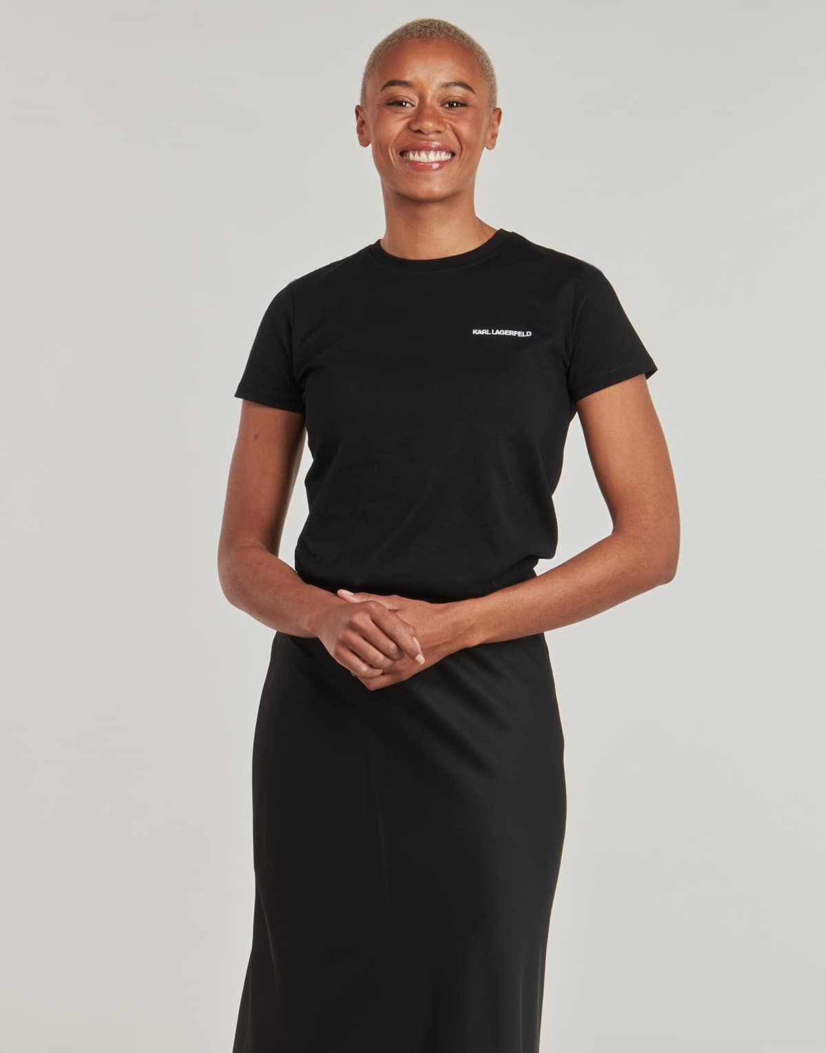 Women's T-Shirts Karl Lagerfeld Black
