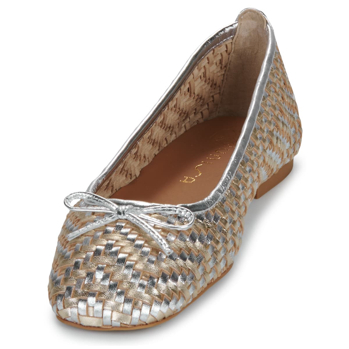 Women's Ballet Flats Unisa Gold