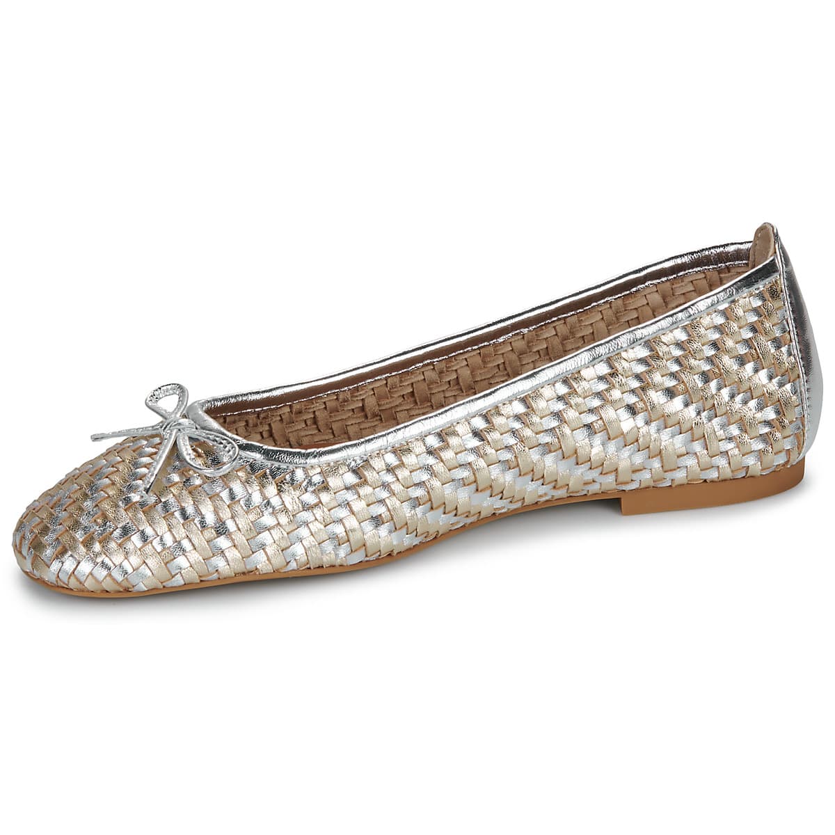 Women's Ballet Flats Unisa Gold