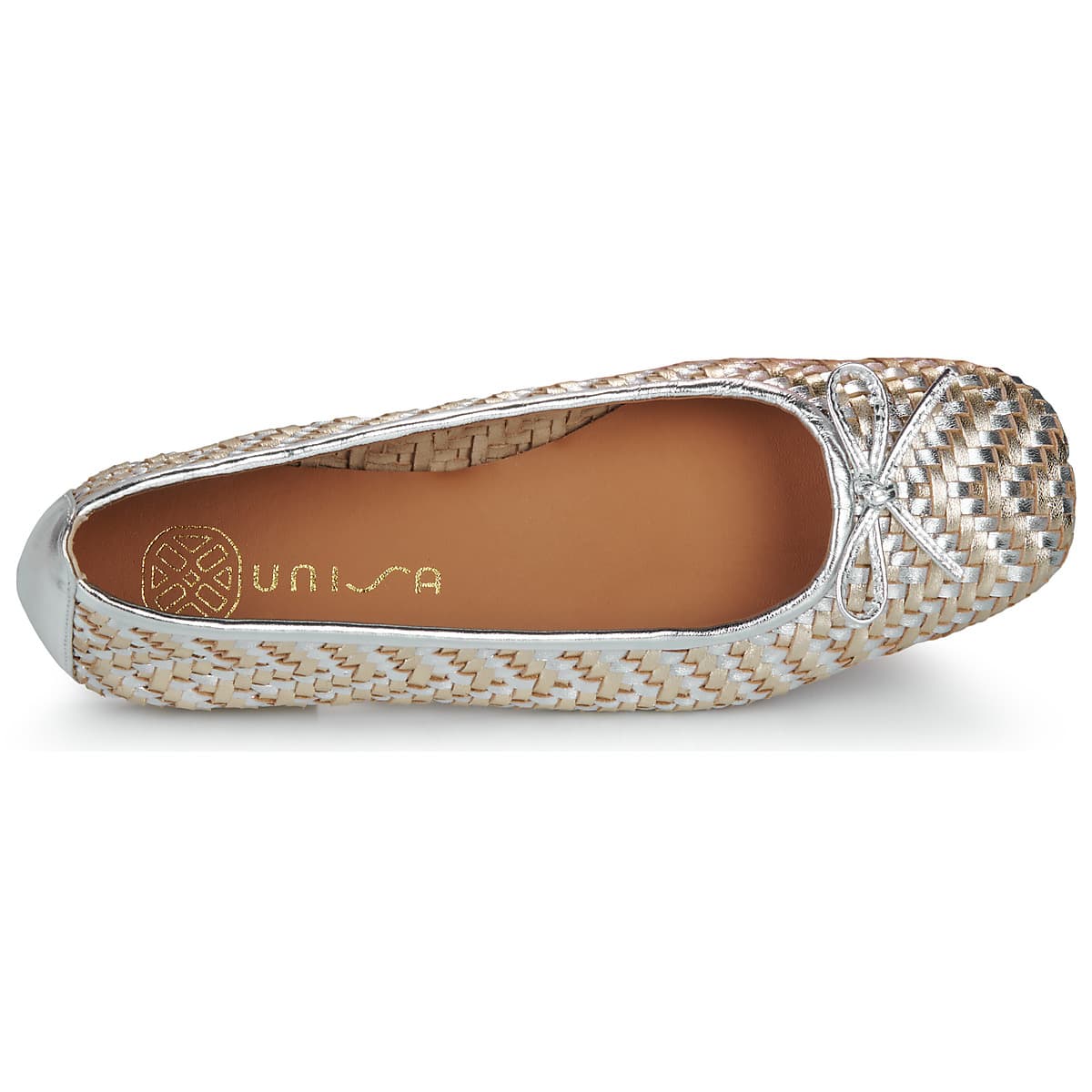 Women's Ballet Flats Unisa Gold