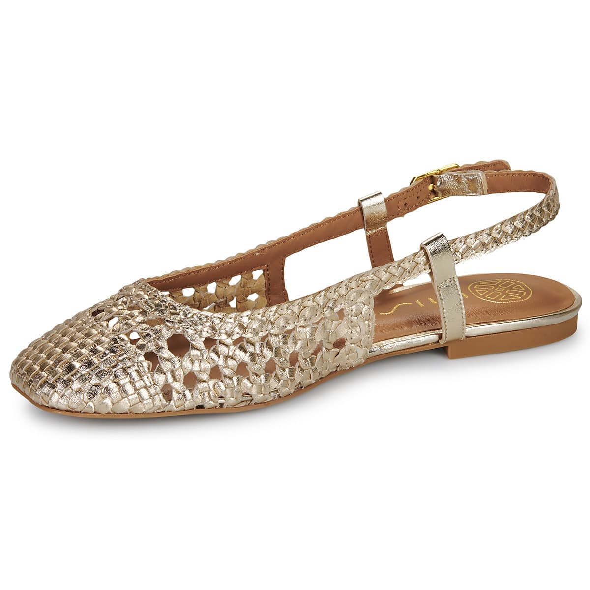 Women's Ballet Flats Unisa Gold