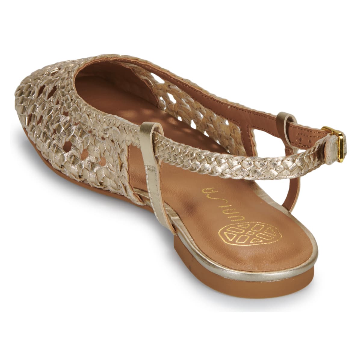 Women's Ballet Flats Unisa Gold