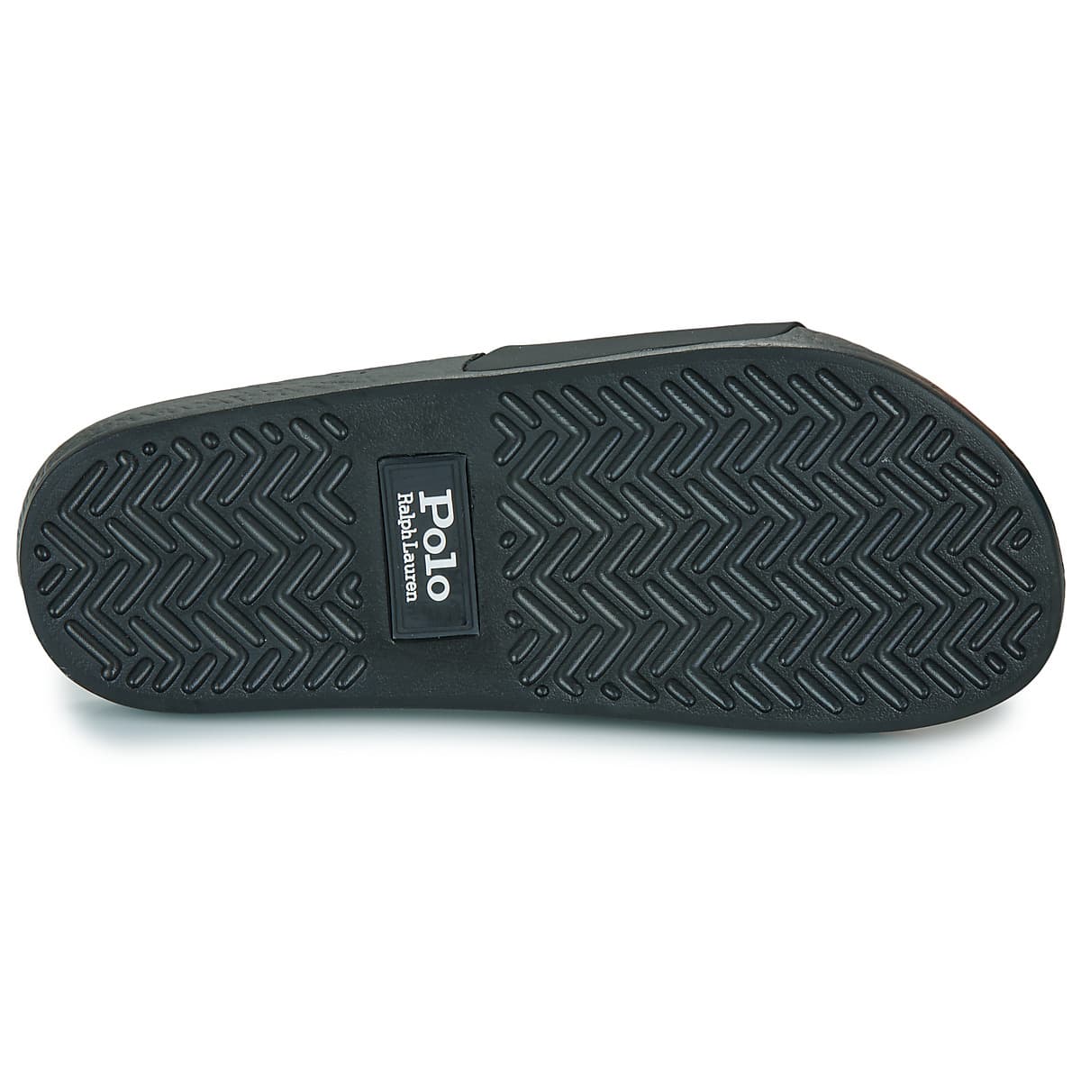 POOL SLIDES POLO RALPH LAUREN RUBBER BLACK /WHITE POLO RALPH LAUREN
