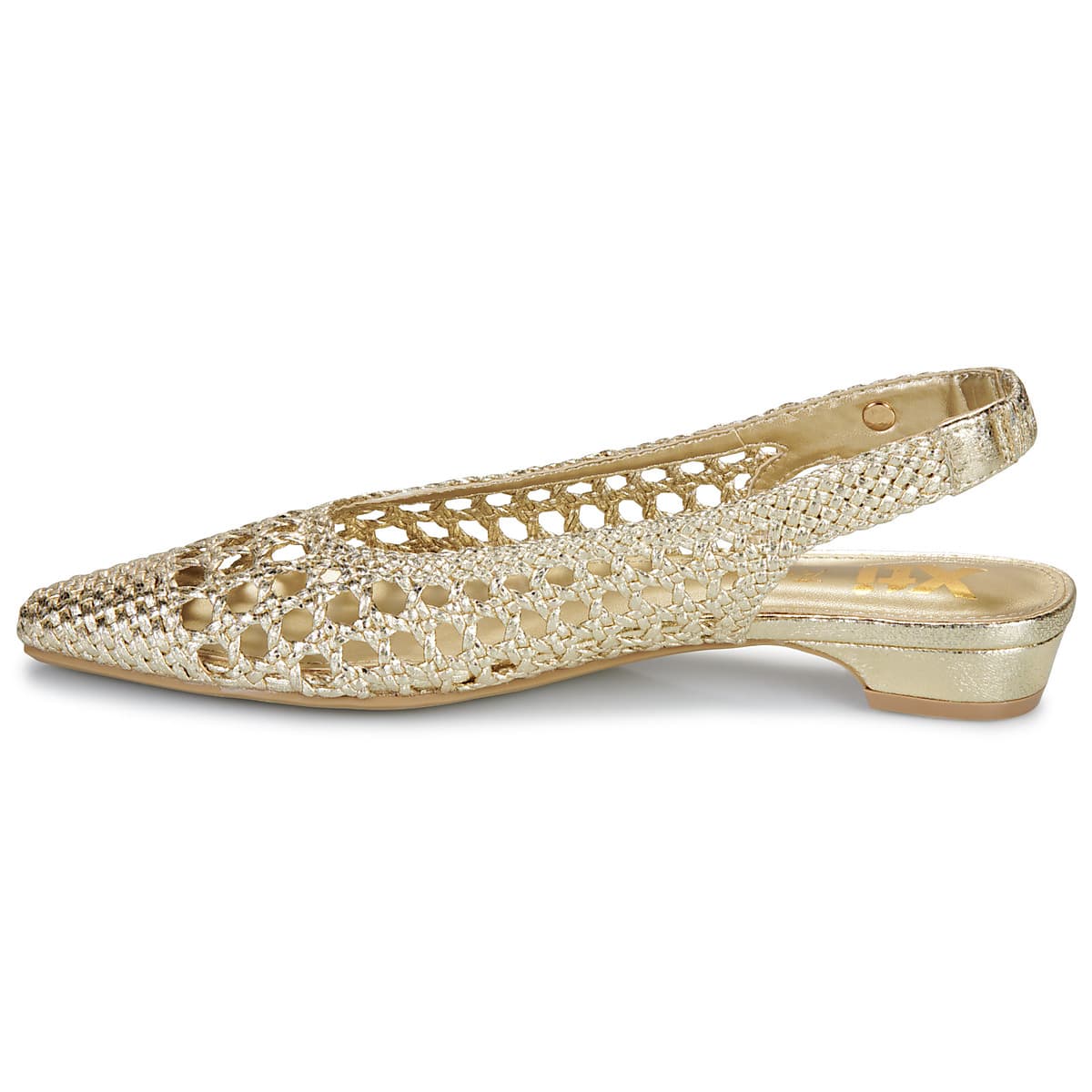 Women's Ballet Flats Xti Gold