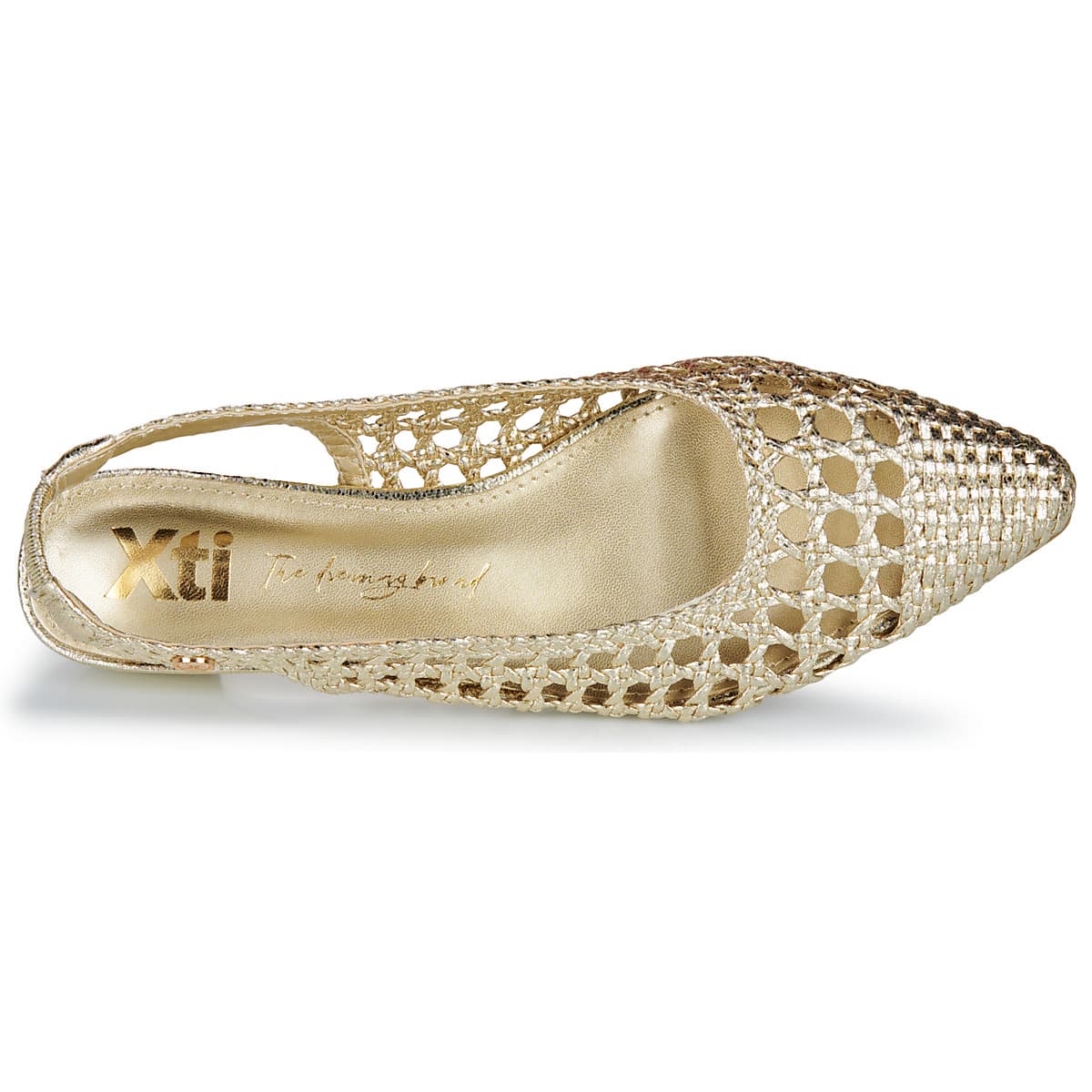 Women's Ballet Flats Xti Gold