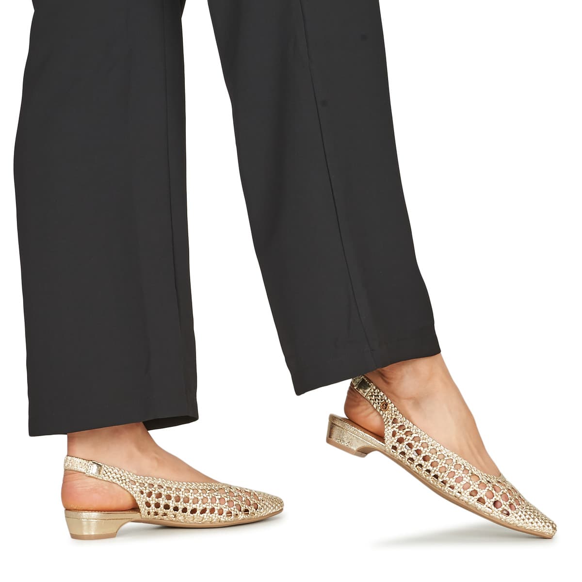 Women's Ballet Flats Xti Gold