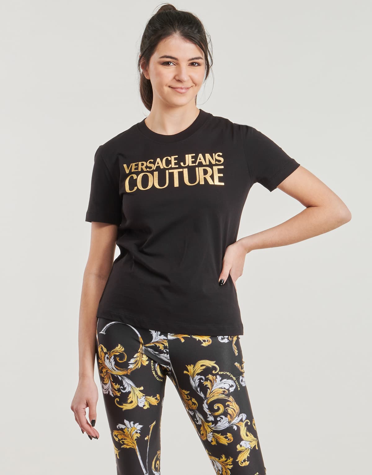 Women's T-Shirts Versace Jeans Couture Black