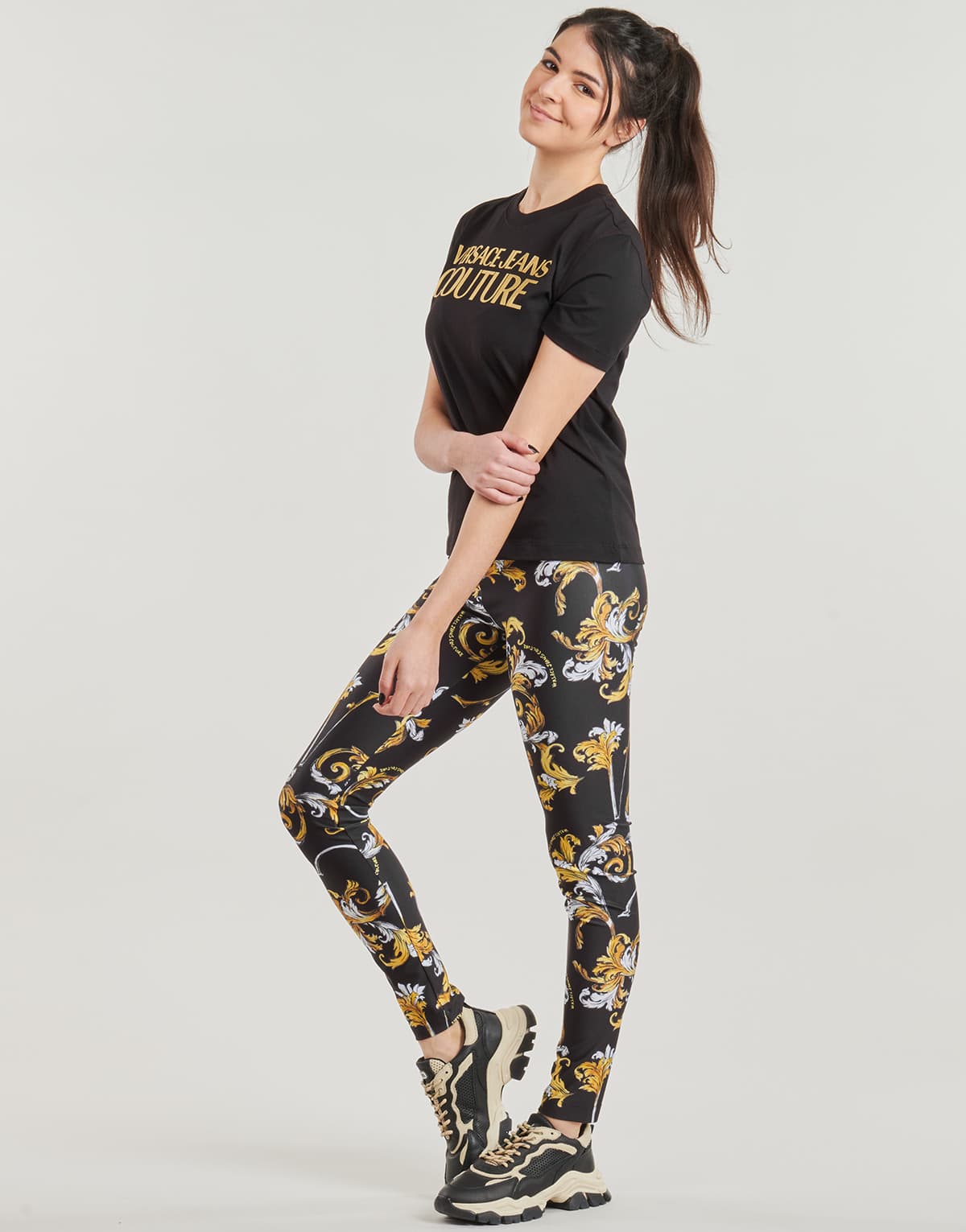 Women's T-Shirts Versace Jeans Couture Black