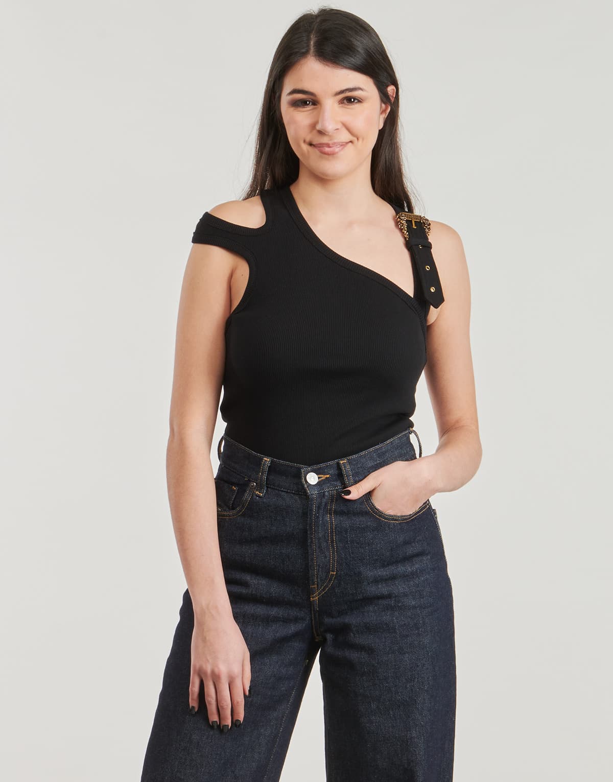 Women's T-Shirts Versace Jeans Couture Black