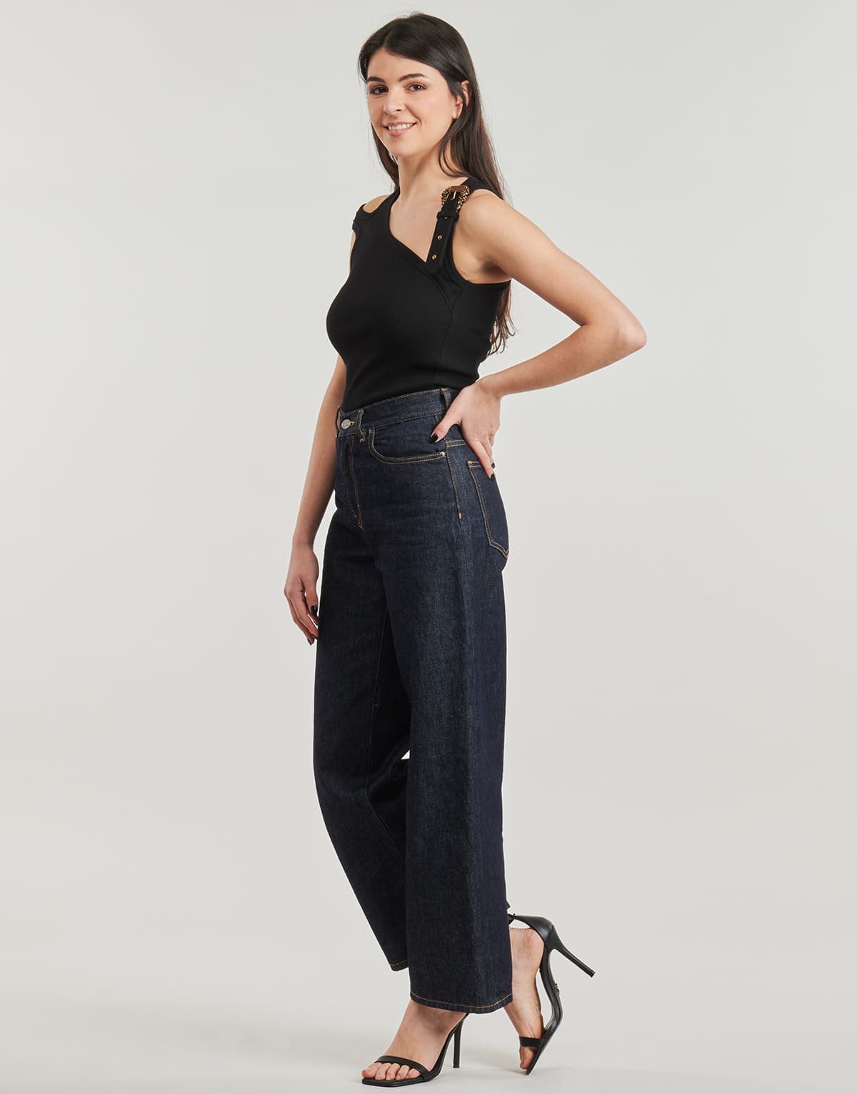 Women's T-Shirts Versace Jeans Couture Black