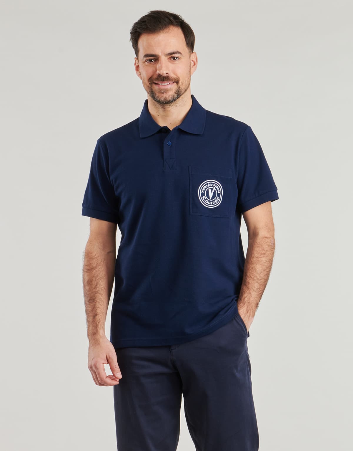 Men's Polo Shirts Versace Jeans Couture Blue