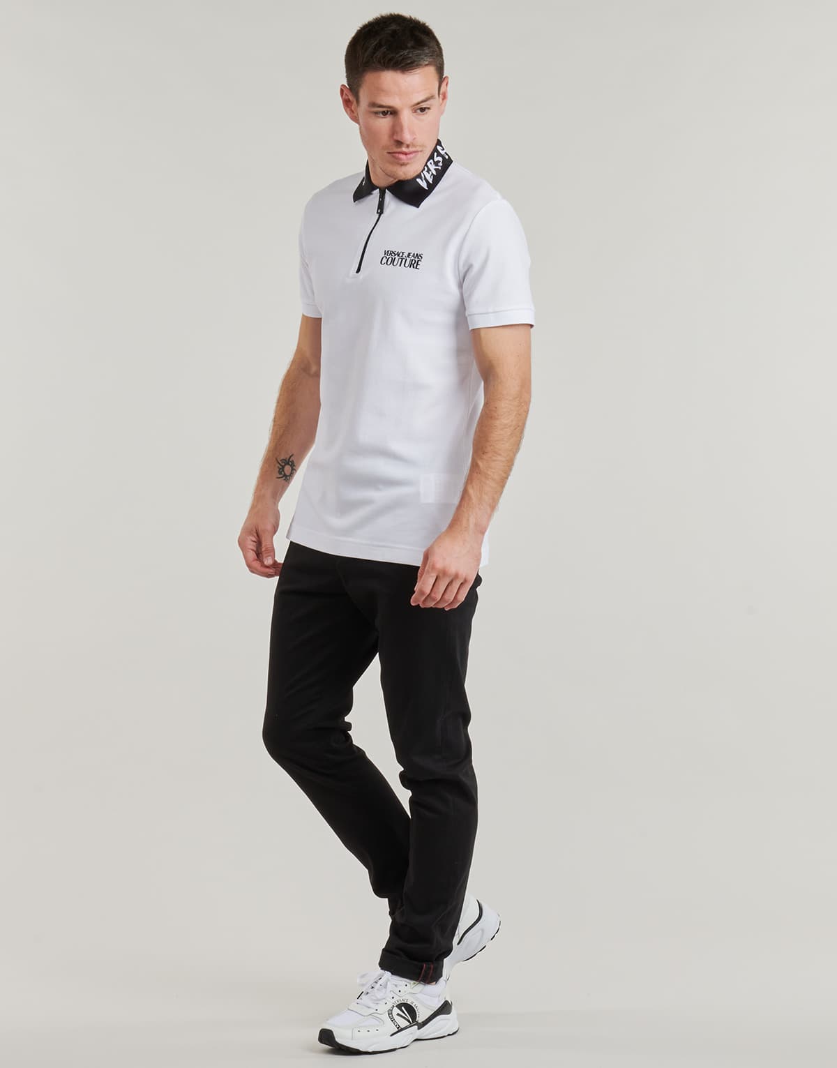 Men's Polo Shirts Versace Jeans Couture White