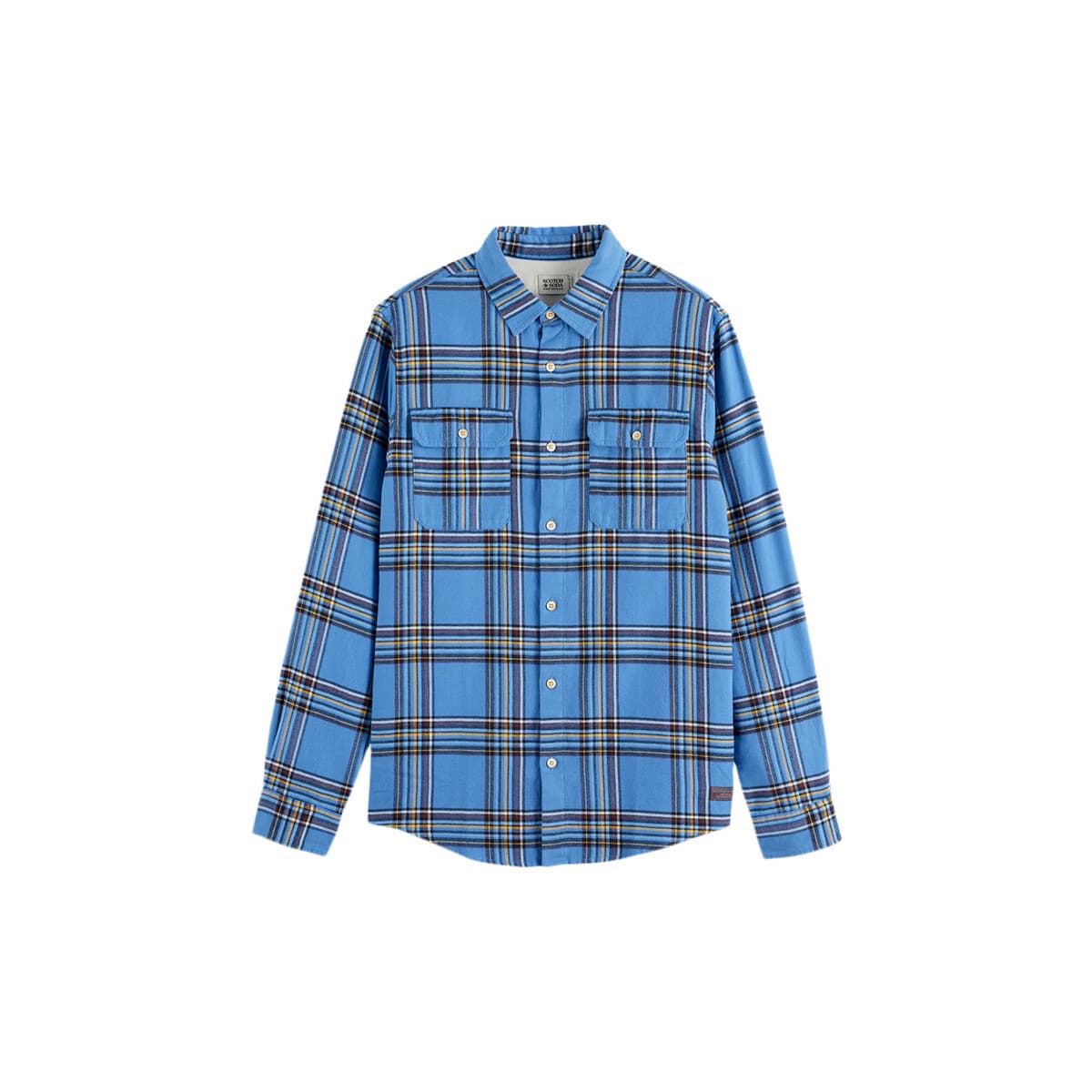 Πουκάμισο με μακριά μανίκια Scotch & Soda FLANNEL CHECK MULTICOLOURED REGULAR FIT SHIRT MEN SCOTCH SODA