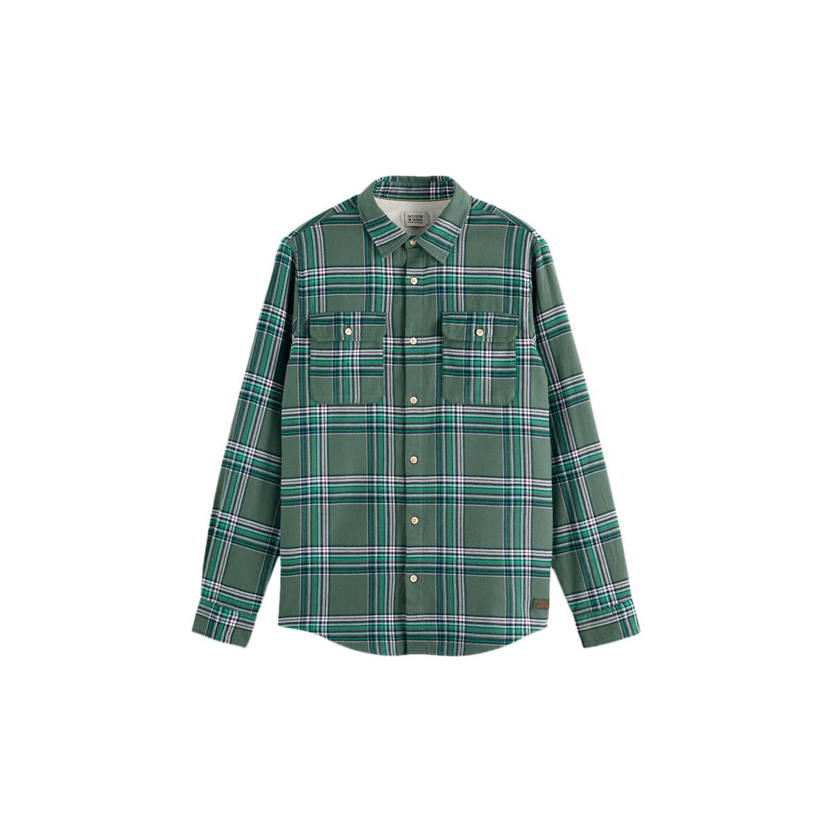 Πουκάμισο με μακριά μανίκια Scotch & Soda FLANNEL CHECK MULTICOLOURED REGULAR FIT SHIRT MEN SCOTCH SODA