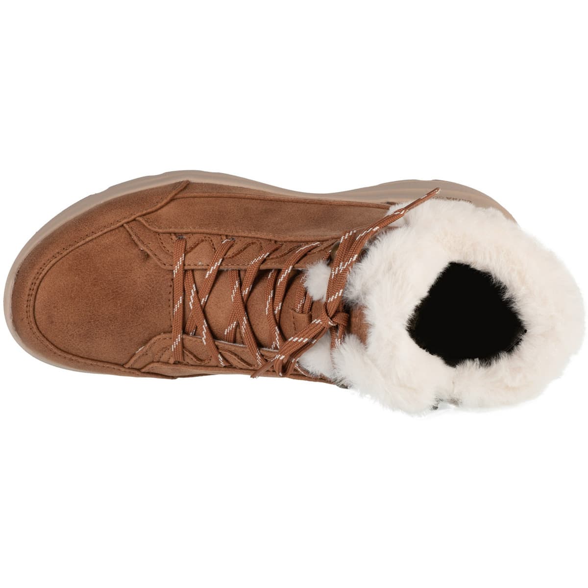 Skechers Γυναικεία Μποτάκια Αστραγάλου με Γούνα Ταμπά 144178-CSNT