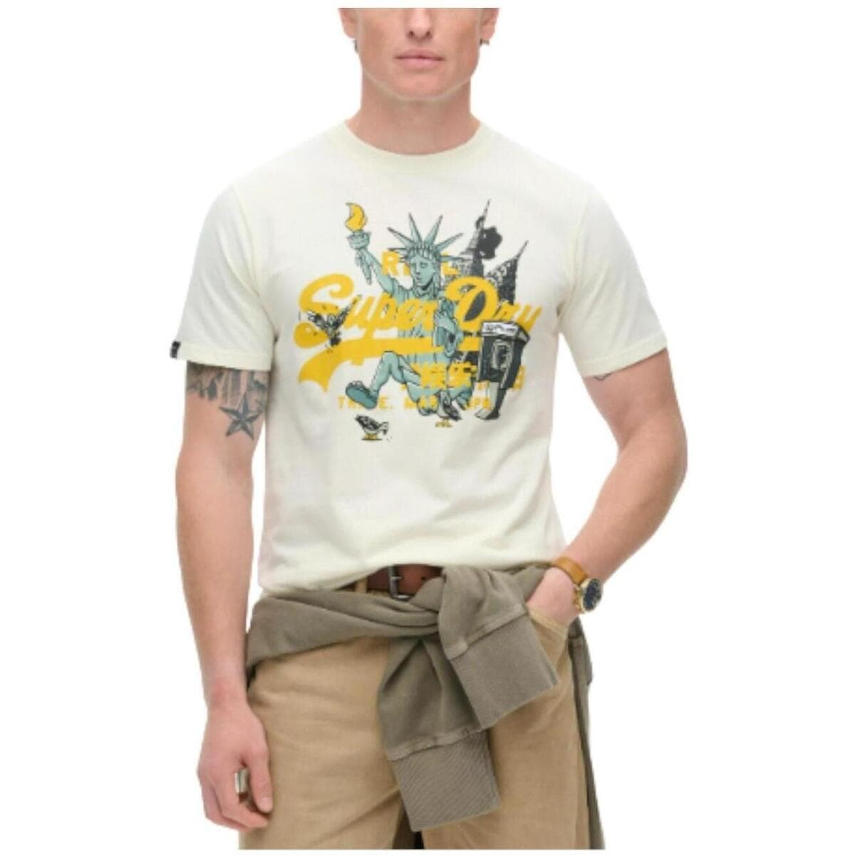 Men's T-Shirts Superdry White