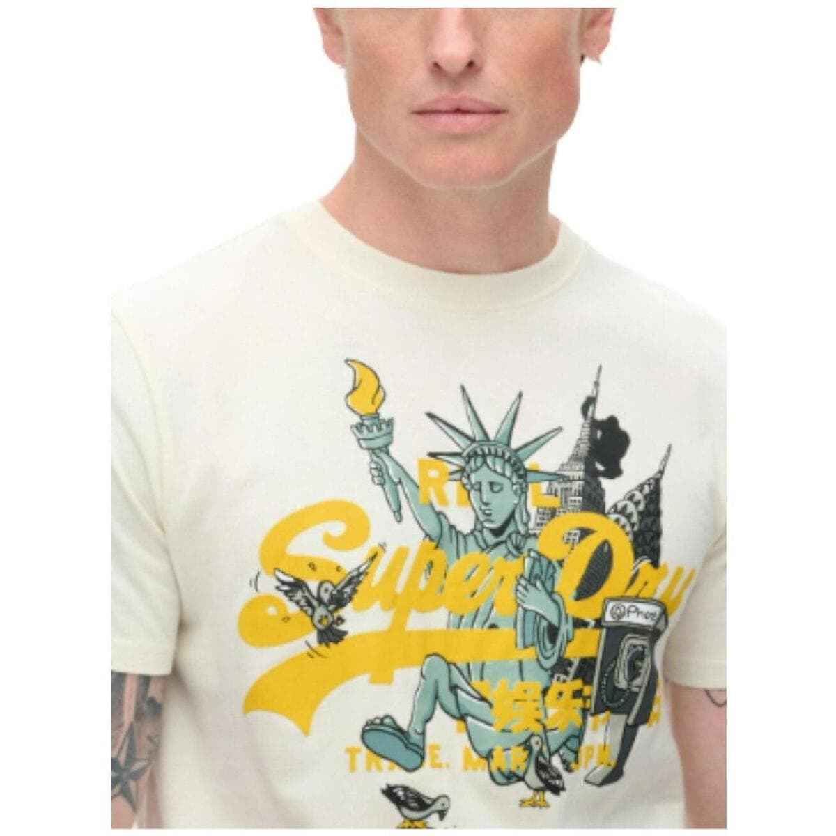 Men's T-Shirts Superdry White