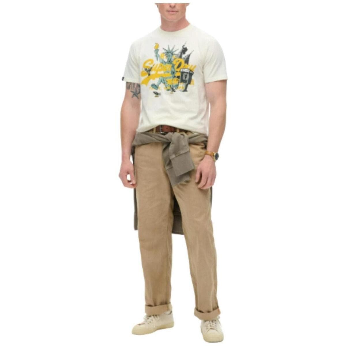 Men's T-Shirts Superdry White