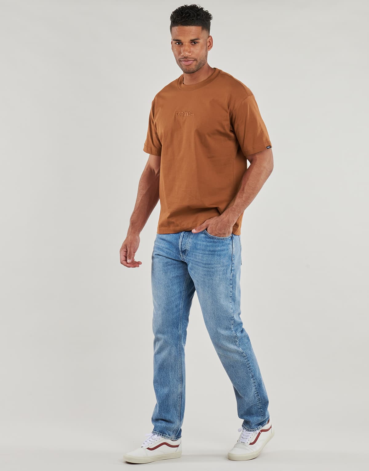 Men's T-Shirts Vans Brown